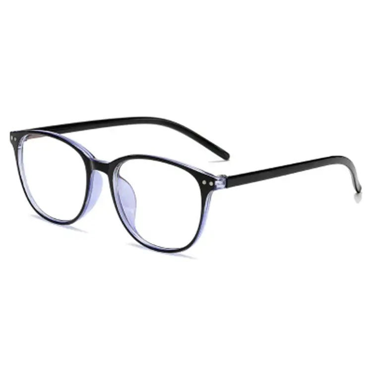 Men Women Round Frame Anti-Blue Light Glasses 100-600 Degrees - Image 3