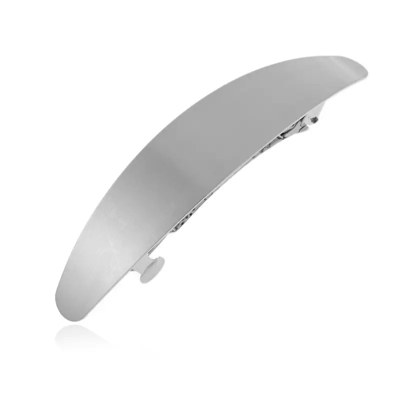 Gold Smooth Oval Hair Clip for Women - Image 2