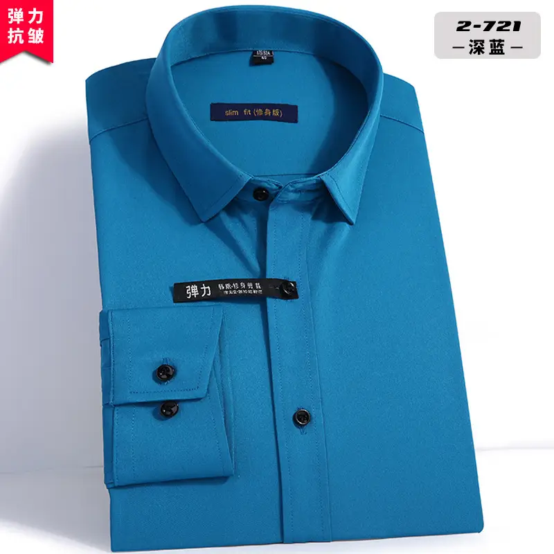 Four-Way Stretch Men's Maroon Shirt Large - Image 8