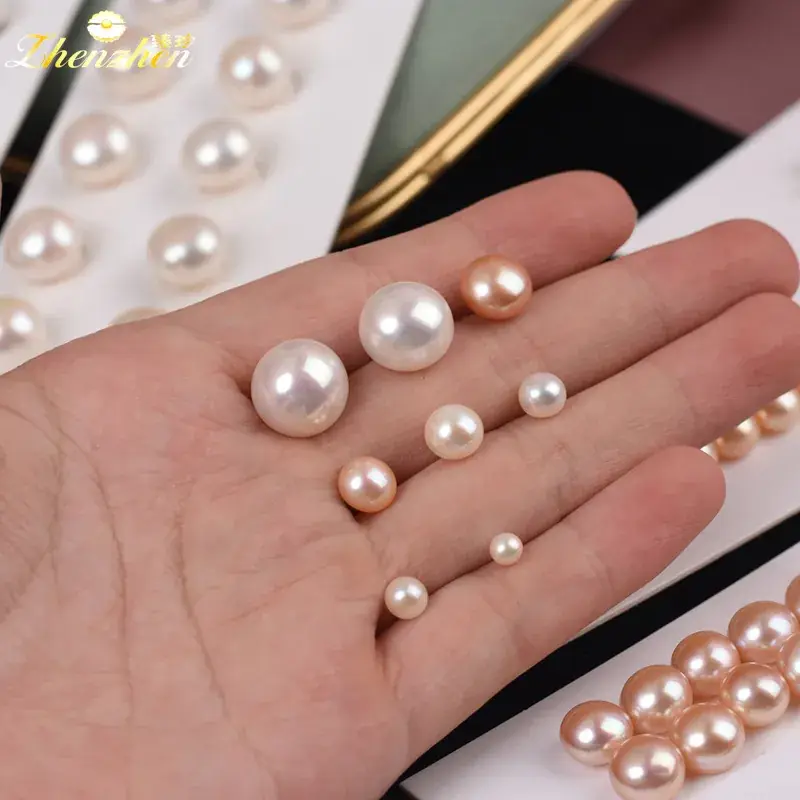 Wholesale Natural Freshwater Pearl Bun Beads Earrings - Image 5