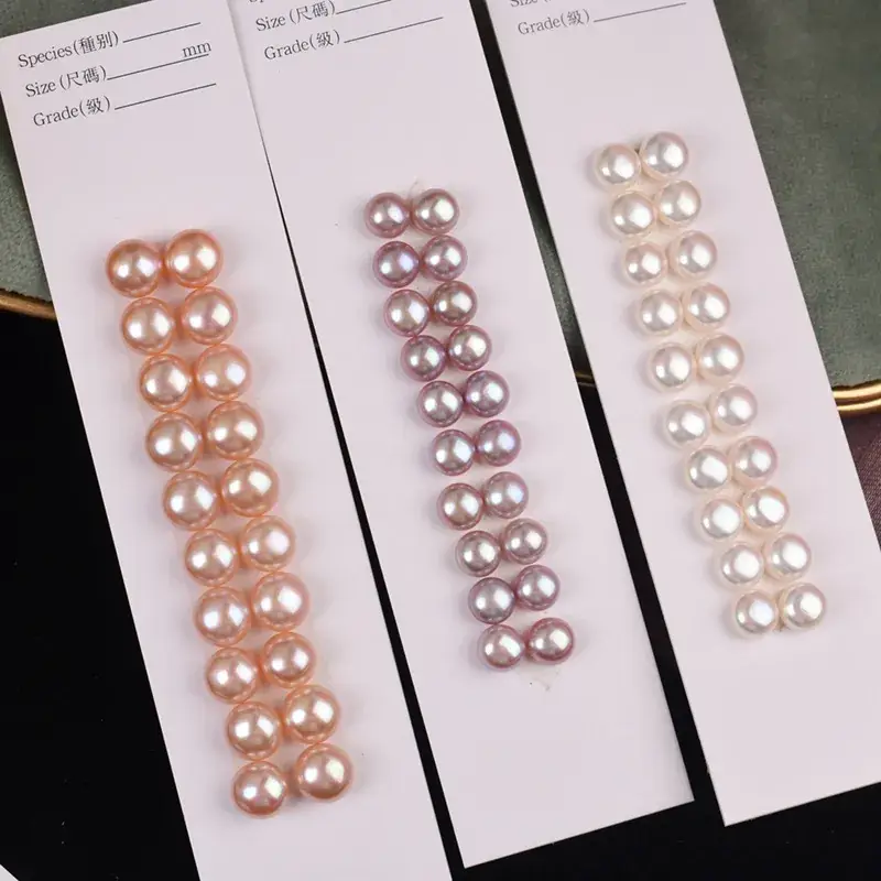 Wholesale Natural Freshwater Pearl Bun Beads Earrings - Image 8