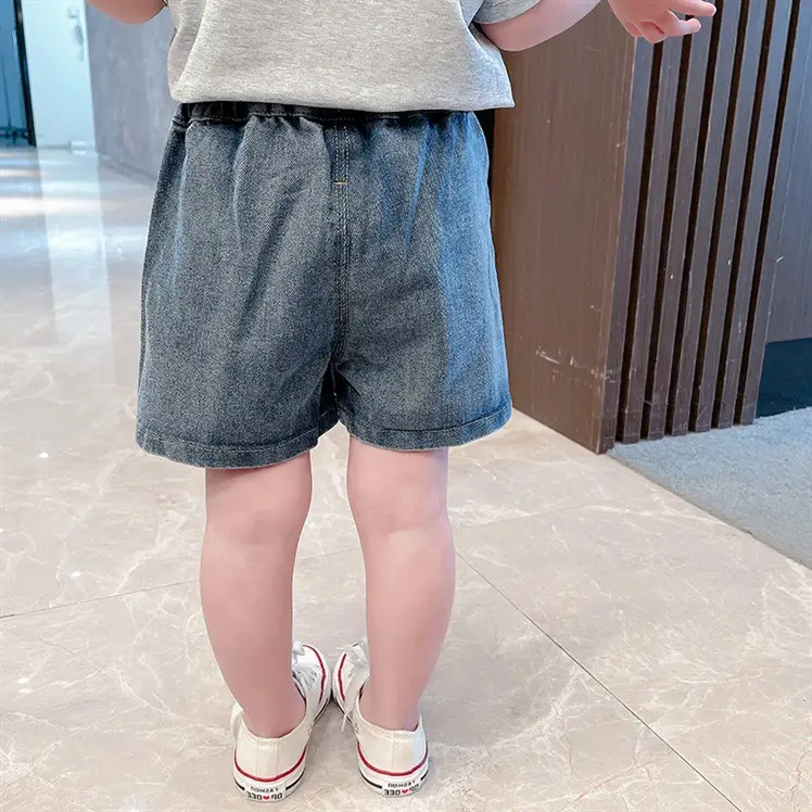 Girls Denim Shorts Summer Wear Breathable Casual Pants