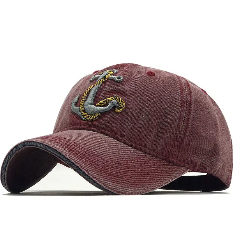Men's Denim Embroidered Baseball Cap with Dragon Design - Image 3