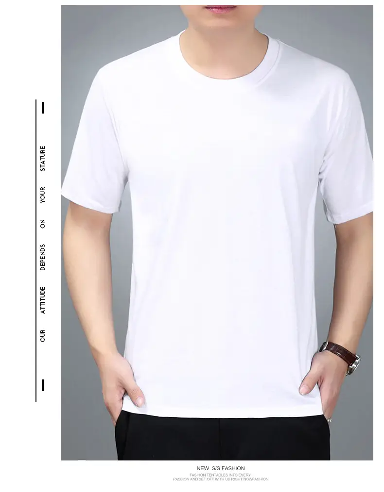Men Navy T-Shirt Vest Short Sleeve Summer Wear — feature 17