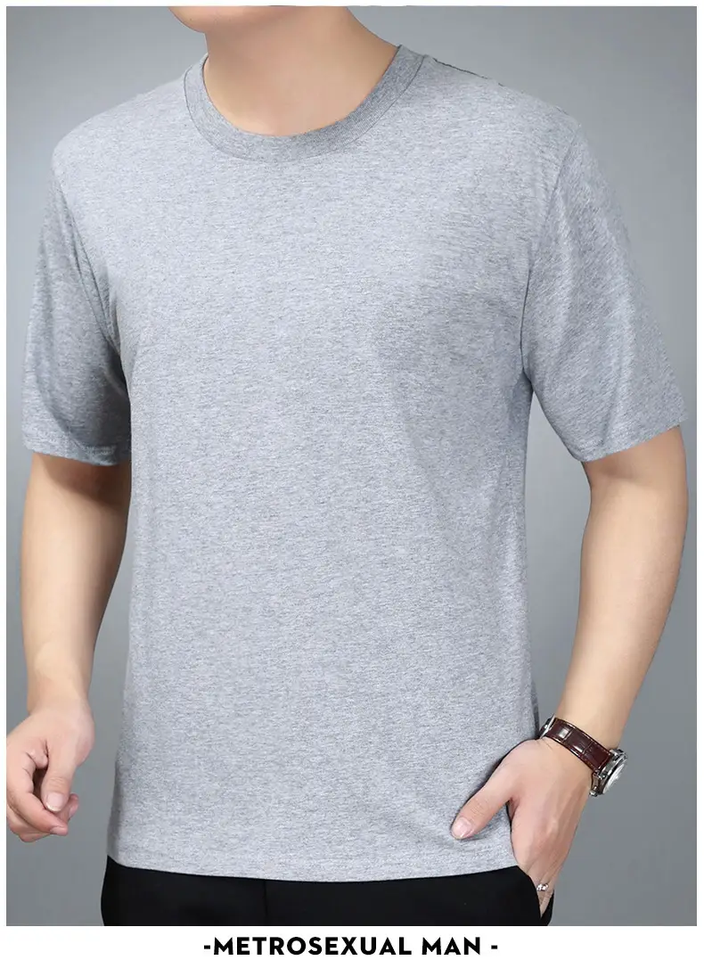 Men Navy T-Shirt Vest Short Sleeve Summer Wear — feature 18