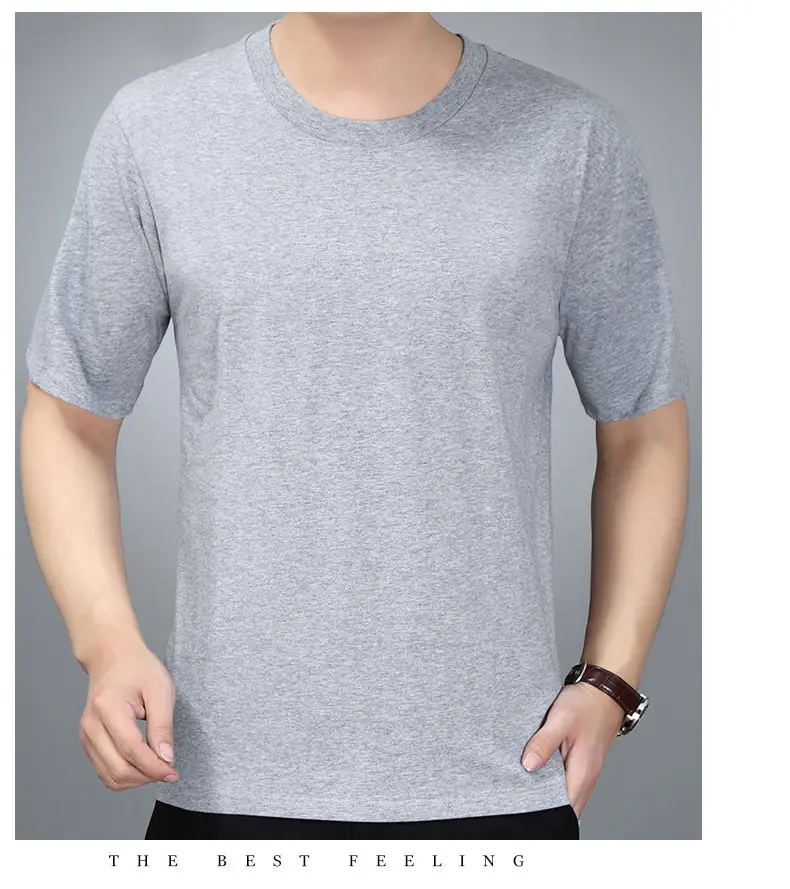 Men Navy T-Shirt Vest Short Sleeve Summer Wear — feature 19