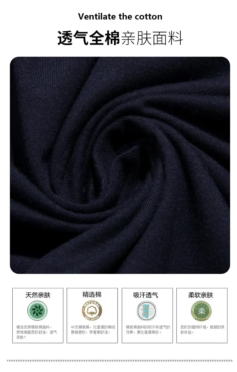 Men Navy T-Shirt Vest Short Sleeve Summer Wear — feature 3