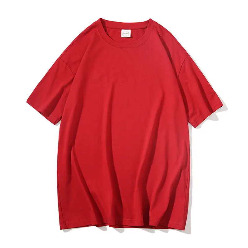 Men Women White Loose T-shirt Five Point Sleeve - Image 11