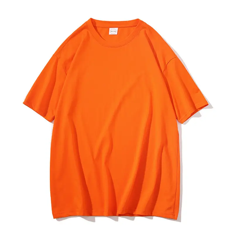 Men Women White Loose T-shirt Five Point Sleeve - Image 12