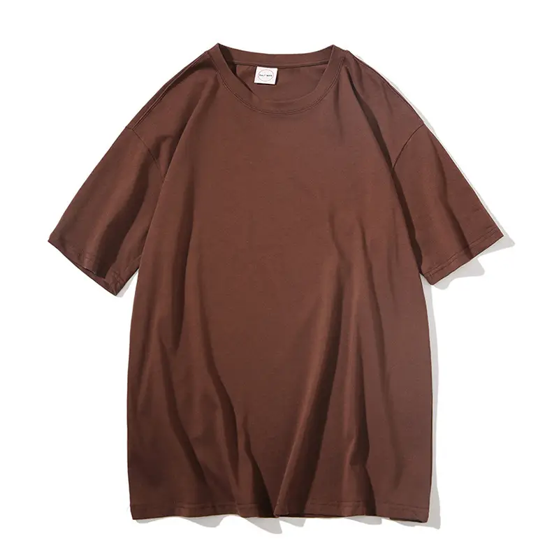 Men Women White Loose T-shirt Five Point Sleeve - Image 13