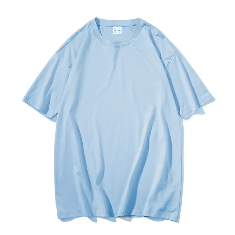 Men Women White Loose T-shirt Five Point Sleeve - Image 14