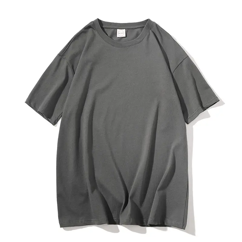 Men Women White Loose T-shirt Five Point Sleeve - Image 15