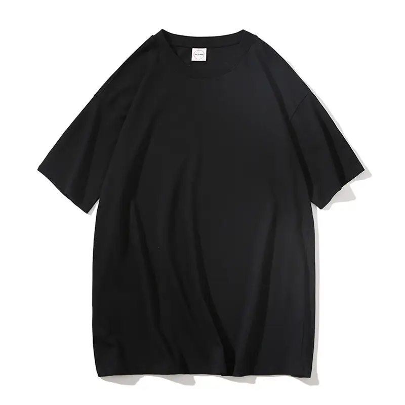 Men Women White Loose T-shirt Five Point Sleeve - Image 6