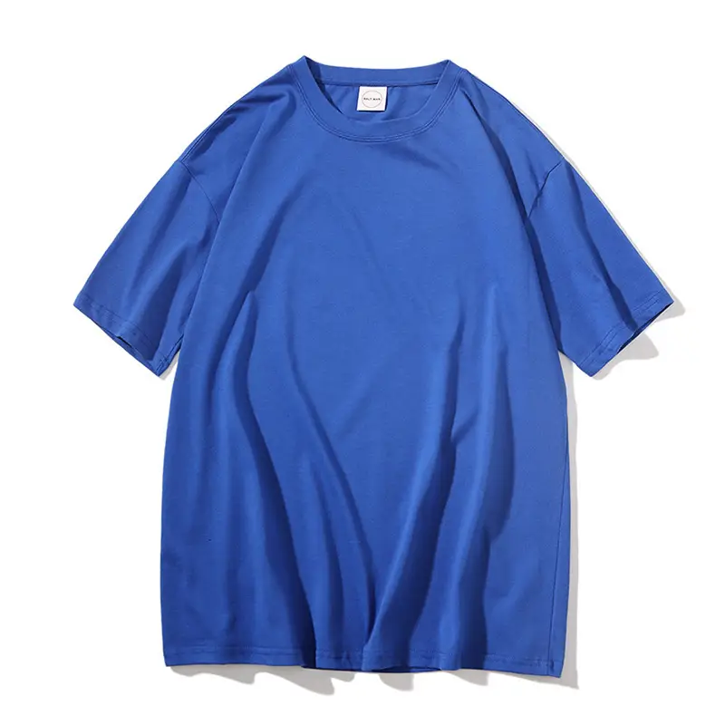 Men Women White Loose T-shirt Five Point Sleeve - Image 9