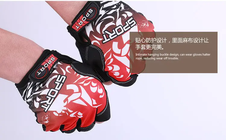 Luya Fishing Gloves Blue Black Anti-Slip Fishing Catching Sun Protection — feature 25