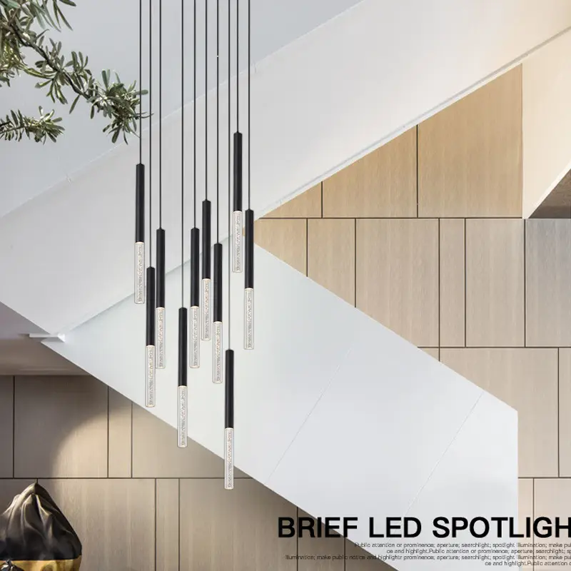 Crystal Bubble Hanging Light Bar for Coffee Shops