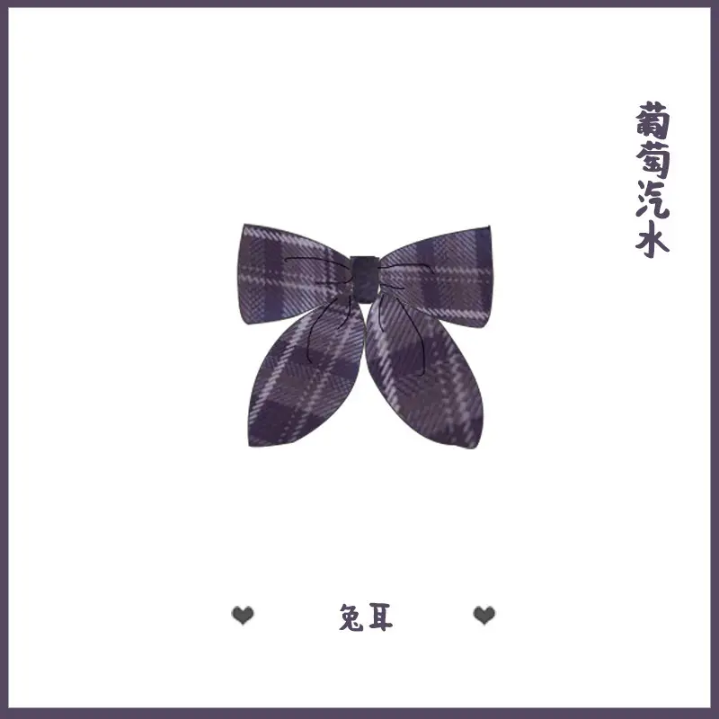 Plaid Pleated Bow Skirt 43CM Women - Image 3