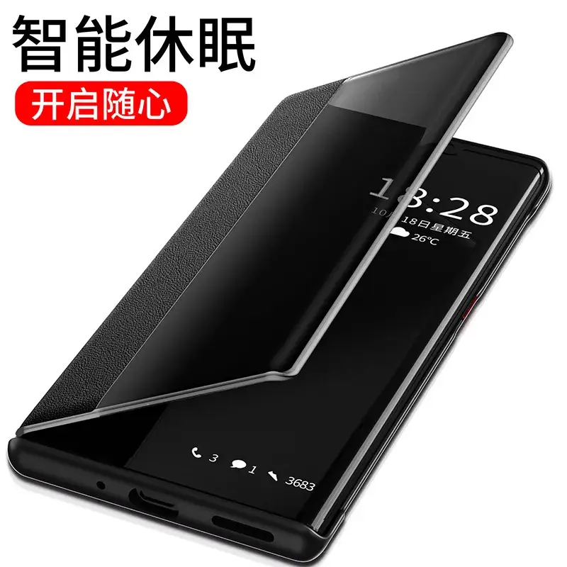Huawei P40 Leather Flip Phone Case Rose Gold - Image 6