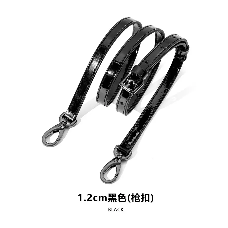 A- 25-1.2cm adjustable bright patent leather gun buckle (153#)