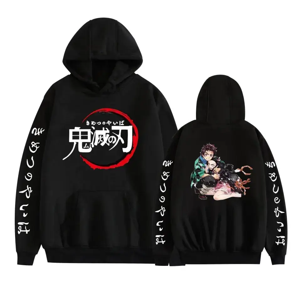Black Hoodie Set Ghost Extinguishing Blade Day Man Series - Image 13