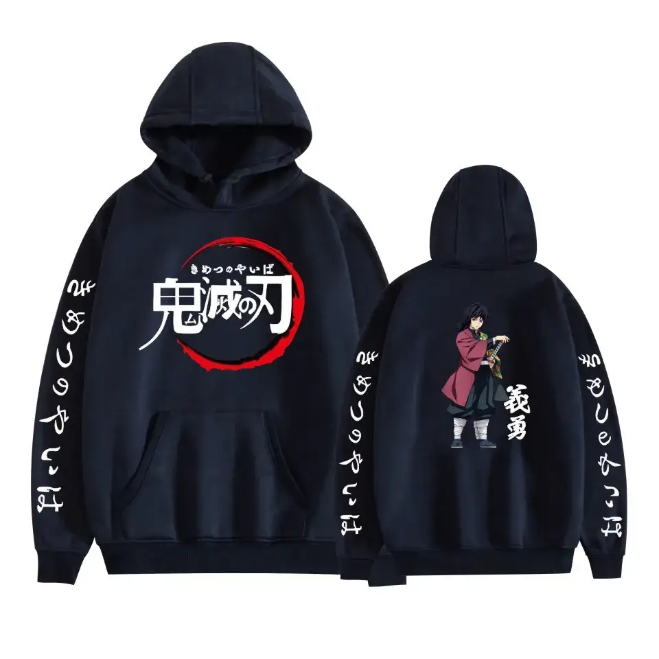 Black Hoodie Set Ghost Extinguishing Blade Day Man Series - Image 4