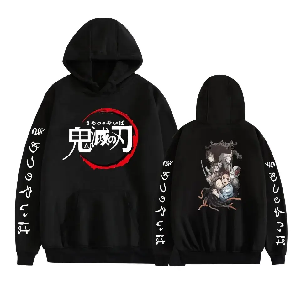 Black Hoodie Set Ghost Extinguishing Blade Day Man Series - Image 7