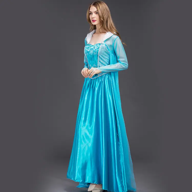 Frozen Elsa Elsa Princess Elsa Dress Adult European and American Halloween cosplay Stage Performance Costume