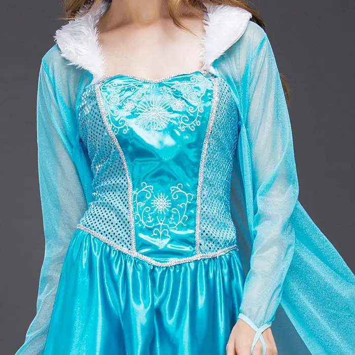 Frozen Elsa Elsa Princess Elsa Dress Adult European and American Halloween cosplay Stage Performance Costume
