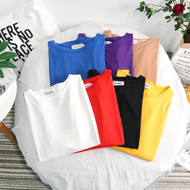 Men's Yellow Korean Style Half Sleeve T-Shirt - Image 9