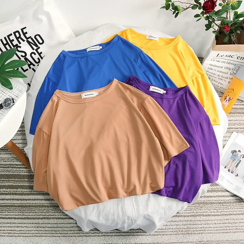 Men's Yellow Korean Style Half Sleeve T-Shirt - Image 10
