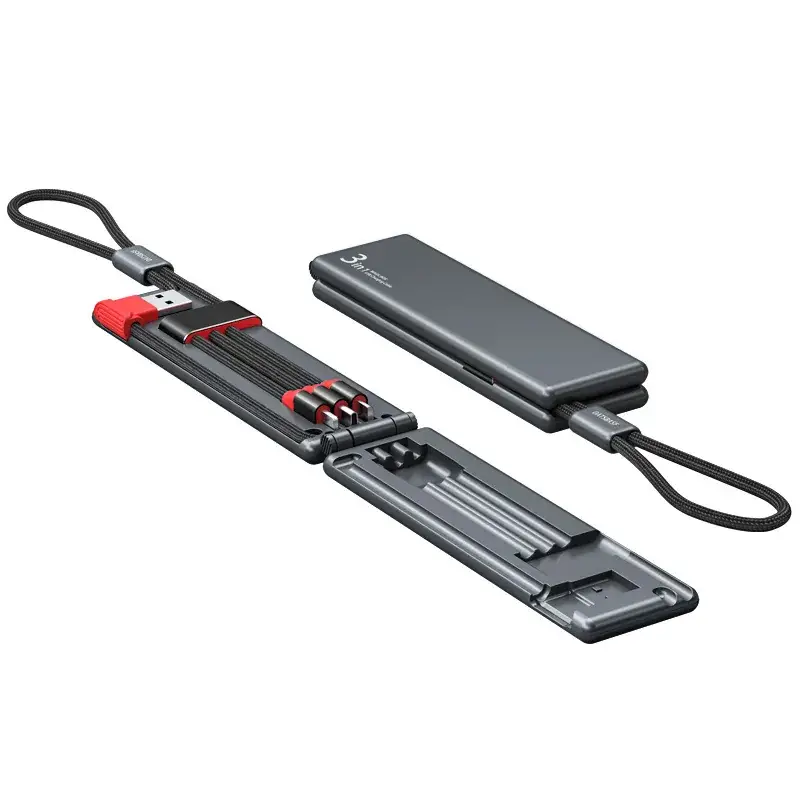 Portable 3-in-1 Charging & Data Cable for Small Devices