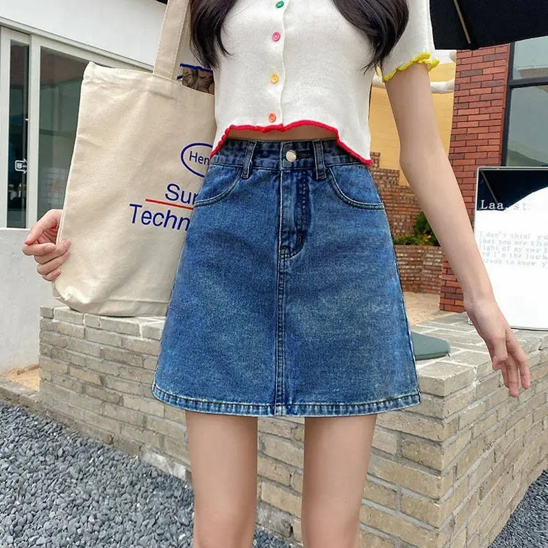 Black Denim High Waist Shorts for Women 2025 - Image 3