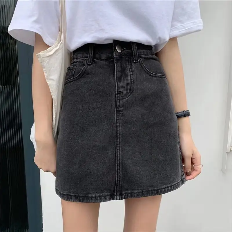 Black Denim High Waist Shorts for Women 2025 - Image 9