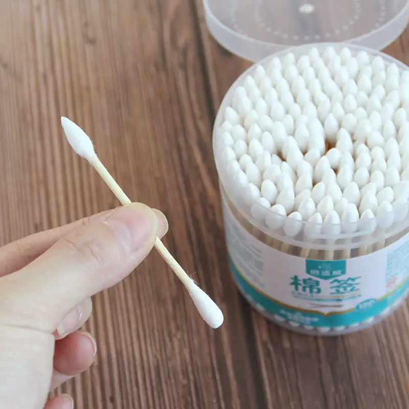 150 Pcs Disposable Cotton Swabs with Gourd Shape