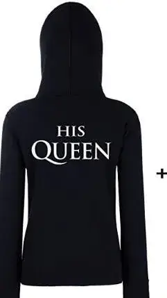 HIS QUEEN HER KING Back Print Hooded Vest Set - Image 2