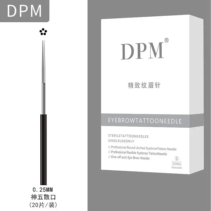 DPM Genuine Tattoo Needle Manual Fog Eyebrow Round Three - Image 3