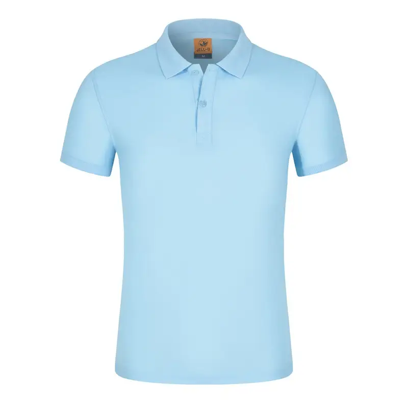 Light Blue Polo Shirt for Men Summer Wear - Image 27