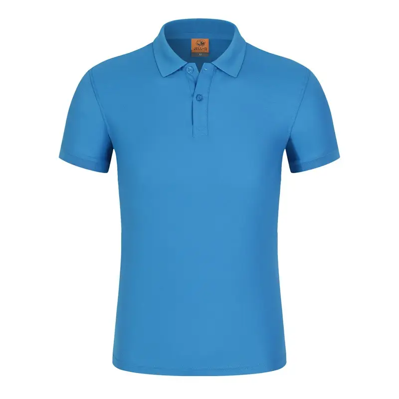 Light Blue Polo Shirt for Men Summer Wear - Image 12