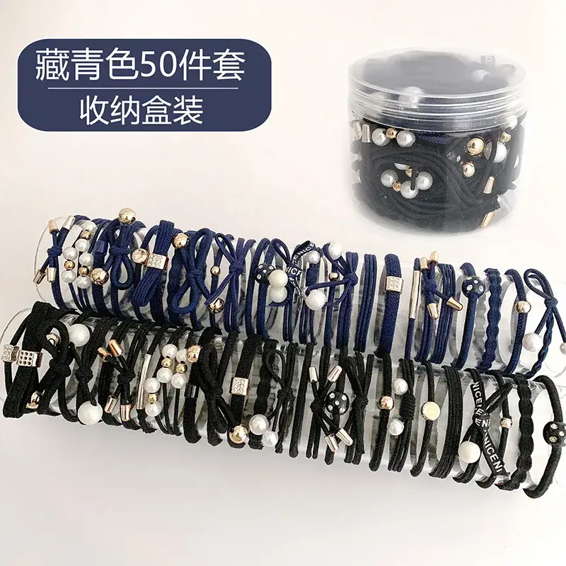 Korean Style Hair Ropes for Women 50 Pcs Set - Image 13