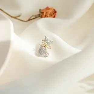 Mini Bow Collar Pin Buckle V-Neck Anti-Light Neck Pin Suit Badge Small Jewelry — feature 5