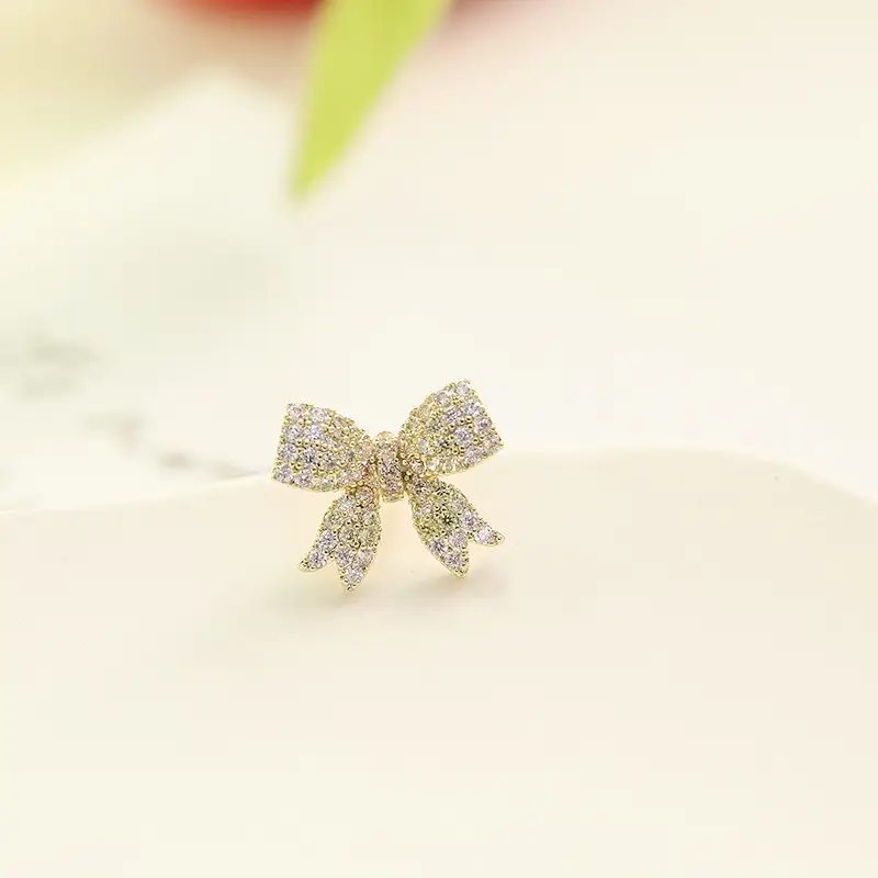 Mini Bow Collar Pin Buckle V-Neck Anti-Light Neck Pin Suit Badge Small Jewelry - Image 2