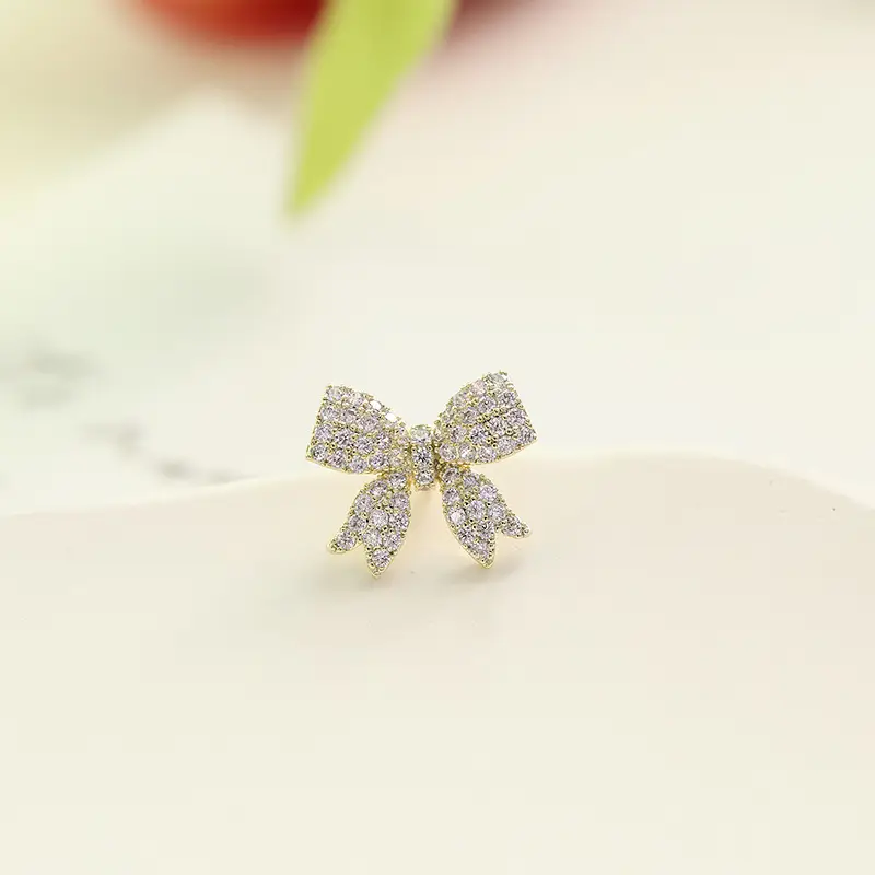 Mini Bow Collar Pin Buckle V-Neck Anti-Light Neck Pin Suit Badge Small Jewelry - Image 3