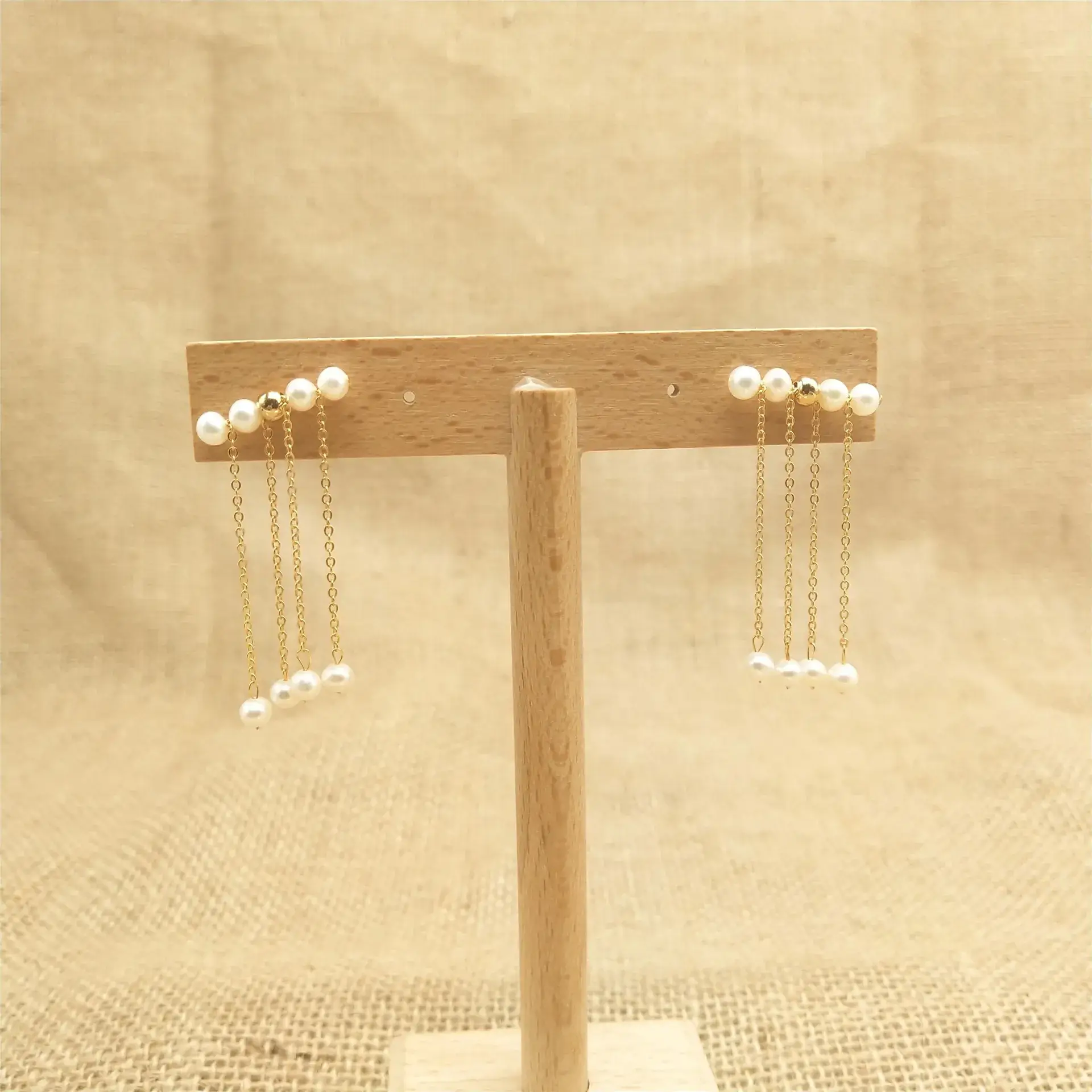 Pearl Tassel Earrings for Women Elegant Fashion - Image 2