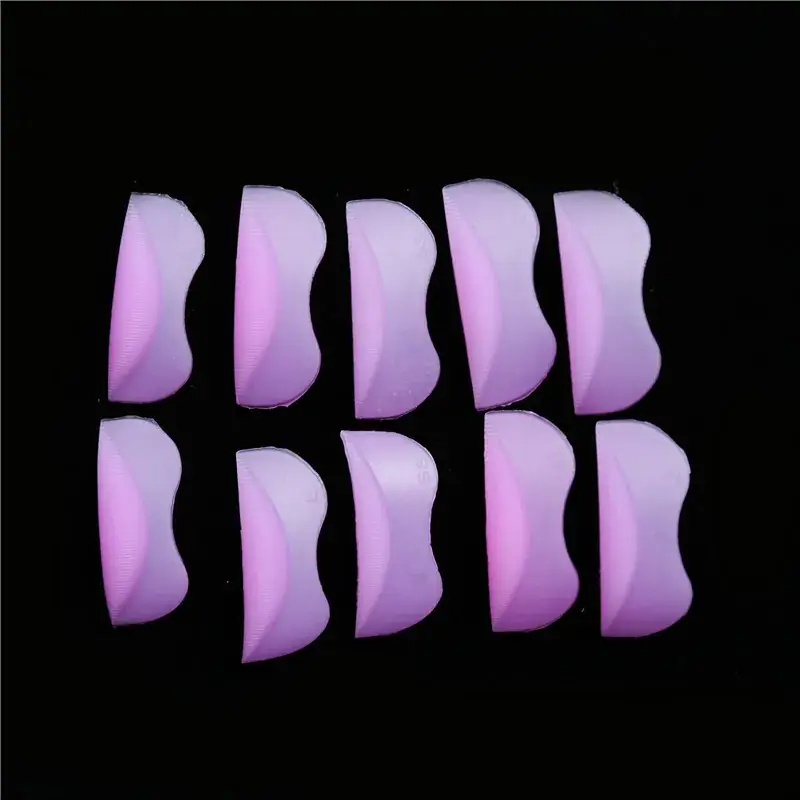 Rose Red Eyelash Gasket 5 Pairs Silicone Gasket Curling Tool — feature 10