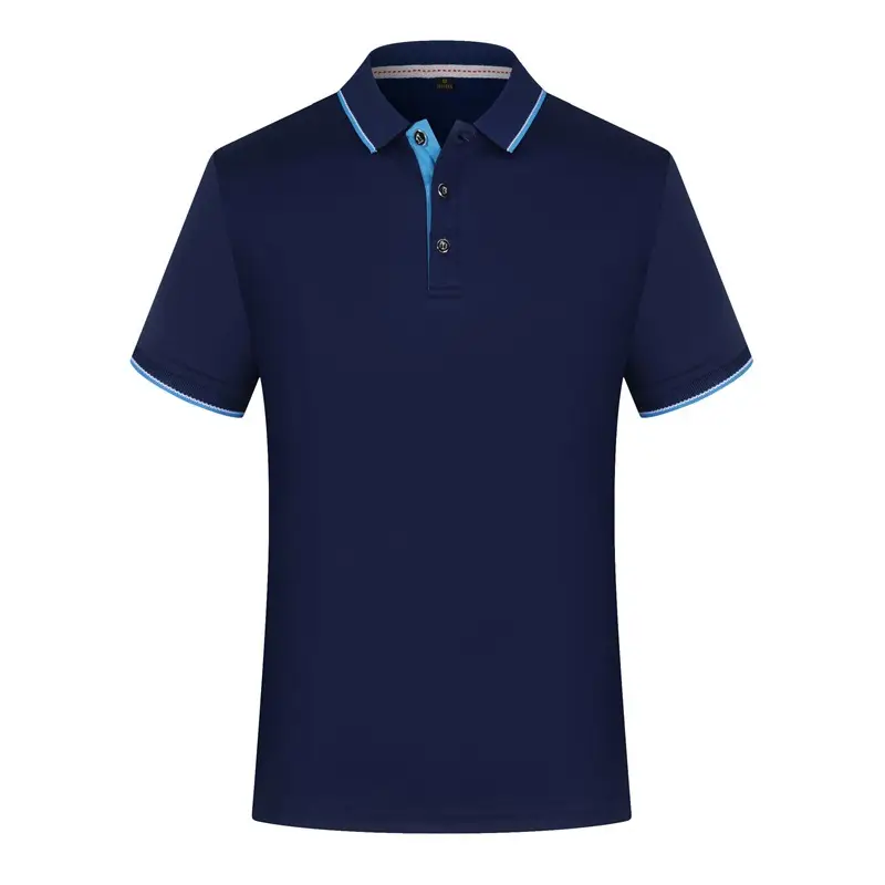 Men Grey Polo T-Shirt with Green Trim - Image 10