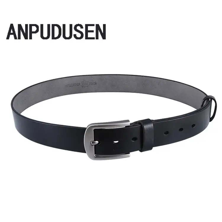 Red Genuine Leather Belt 3.8cm for Men - Image 6