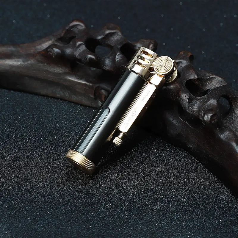 Zorro Kerosene Lighter Brass Windproof Retro Glass Transparent Oil Silo Wholesale - Image 3
