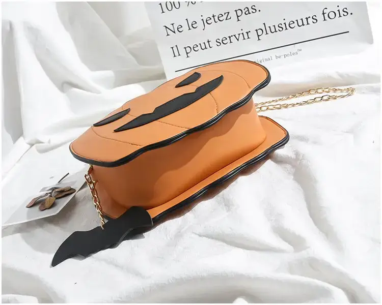 Cute Halloween Pumpkin Bag for Girls Chain Shoulder Crossbody — feature 17