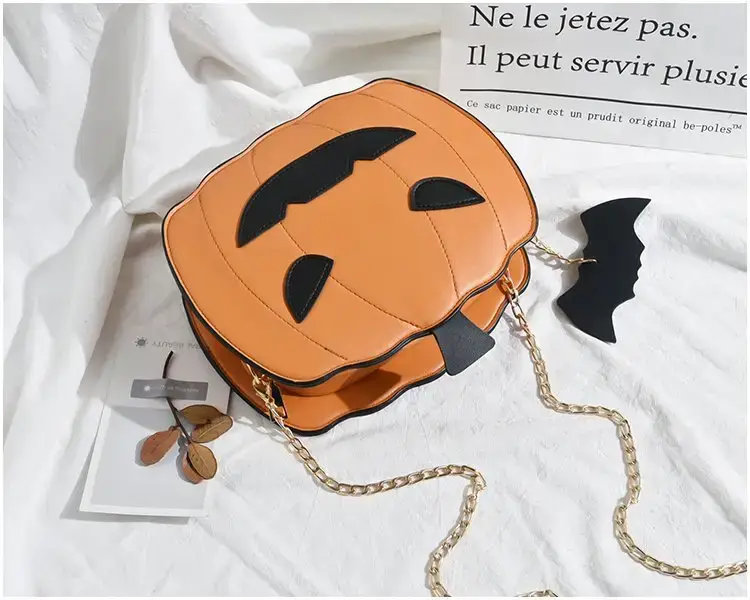 Cute Halloween Pumpkin Bag for Girls Chain Shoulder Crossbody — feature 18
