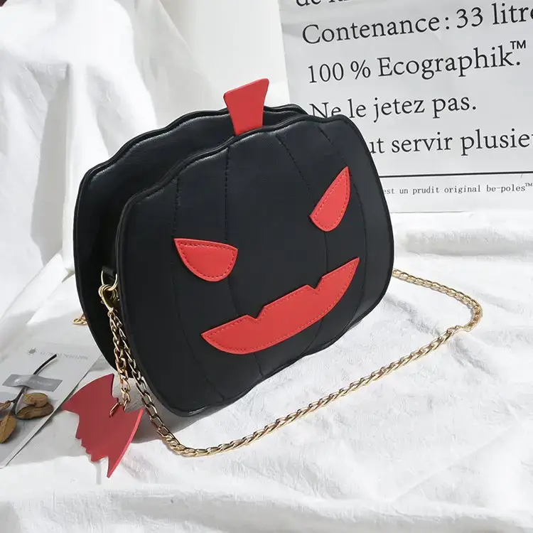 Cute Halloween Pumpkin Bag for Girls Chain Shoulder Crossbody — feature 25